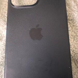 Apple Black Silicone iPhone Case Minimalist Design